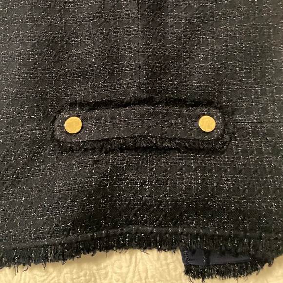 Tory Burch Emma Navy Tweed Three Quarter Sleeve Jacket 12 - Picture 11 of 15